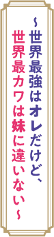 ～世界最強はオレだけど、世界最カワは妹に違いない～