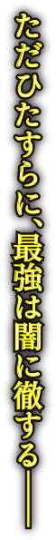 ただひたすらに、最強は闇に徹する——